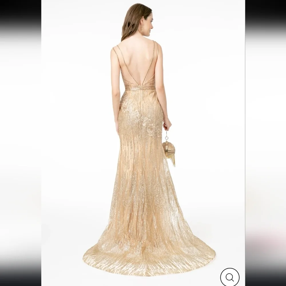 NWOT Long Fitted Dress - Picture 2 of 5